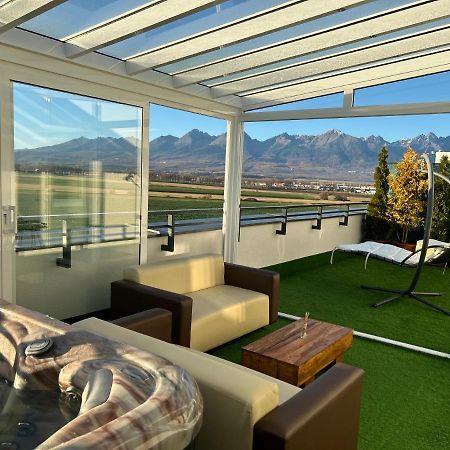 Tatra Billetee Apartman S Luxusnym Vyhladom Na Vysoketatry A Sukromnym Wellness Попрад Экстерьер фото
